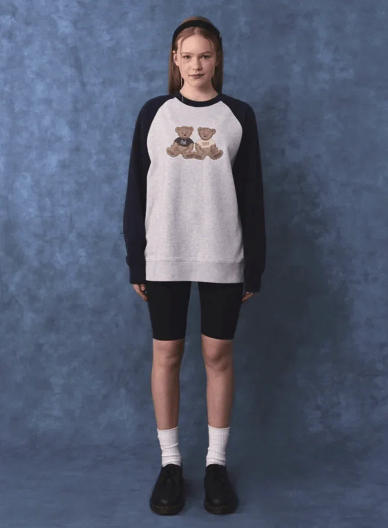 Girl x MFG Twin Bear Sweatshirt - HLY &amp; CHOCCICO