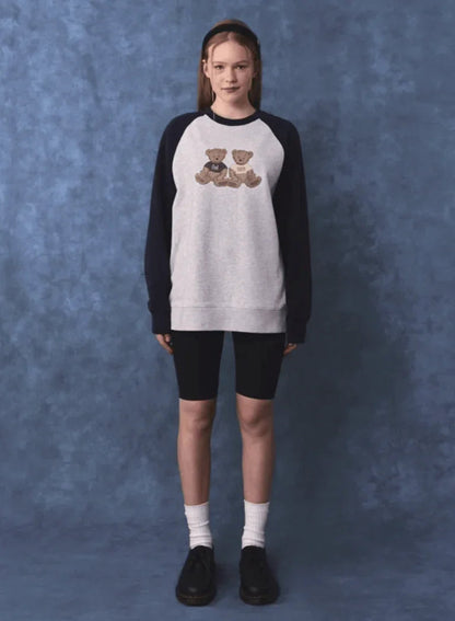 Girl x MFG Twin Bear Sweatshirt - HLY &amp; CHOCCICO