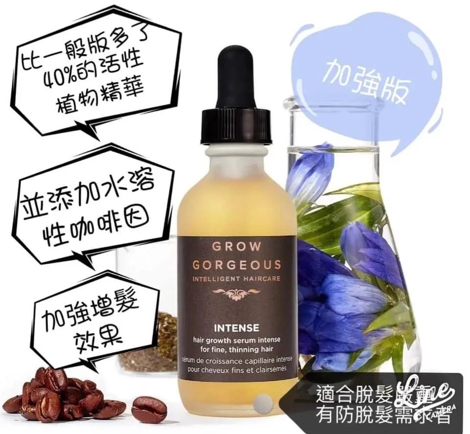 英國Grow Gorgeous強效豐盈生髮精華60ml  (一般版/加強版) HLY & CHOCCICO