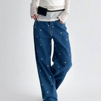 韓國直送Heartfelt Denim Trousers - HLY & CHOCCICO