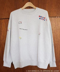日本直送HELLO KITTY  MESSAGE Embroidery Sweatshirt HLY & CHOCCICO