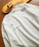 日本直送HELLO KITTY  MESSAGE Embroidery Sweatshirt HLY & CHOCCICO