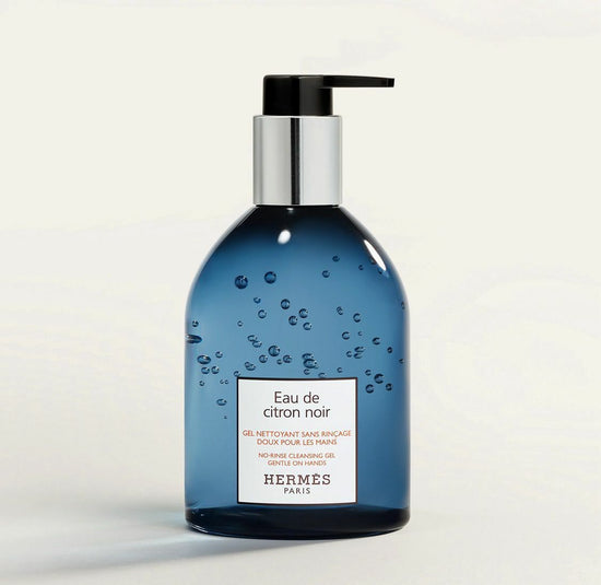 Hermes Eau de citron noir Gentle no-rinse cleansing gel for the hands Black lemon scented hand wash gel 290ml 