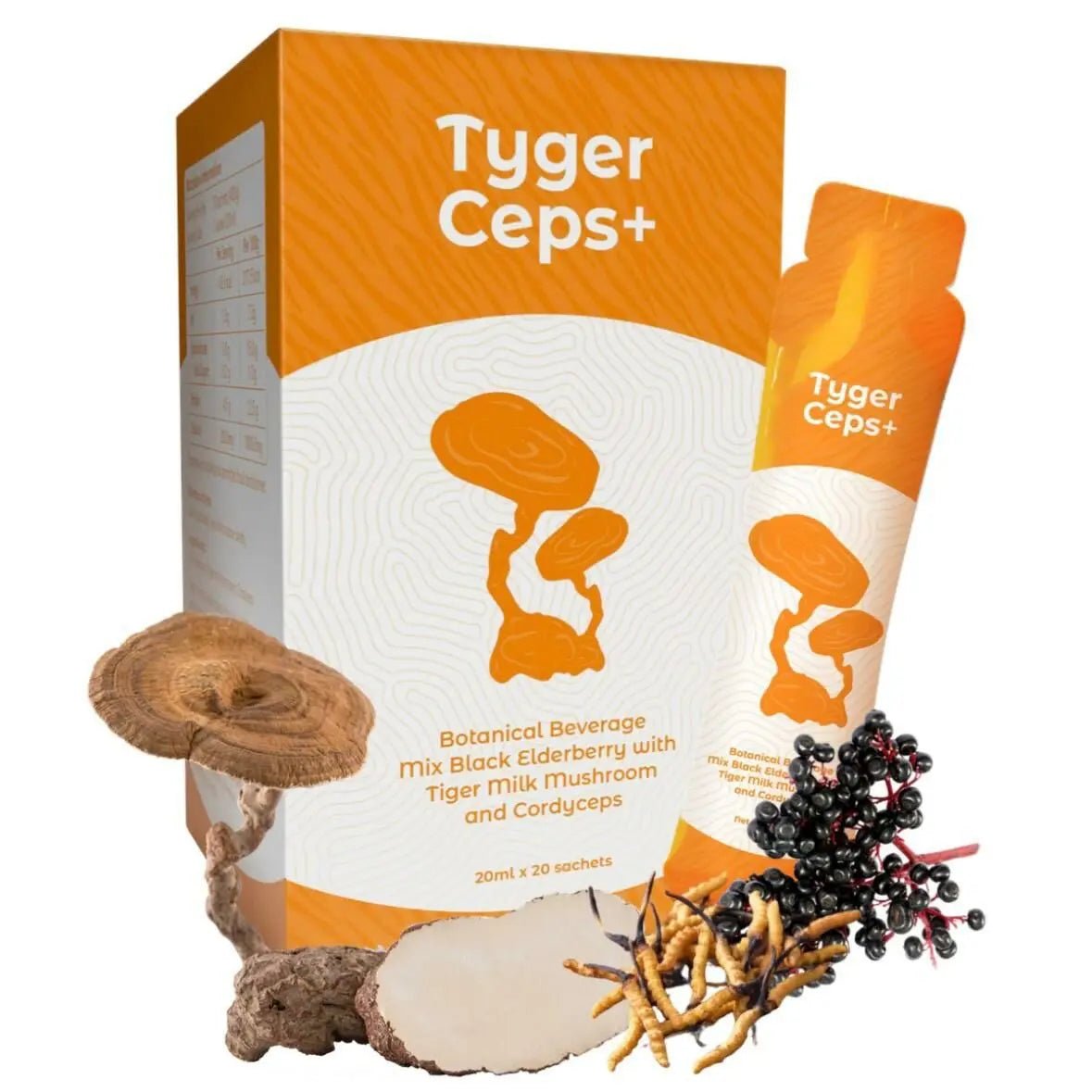 【一口價$499/盒】⭐️最新升級版配方⭐ TygerCeps+ 虎乳芝益肺寶 每盒有20包（一包20ml） - HLY & CHOCCICO