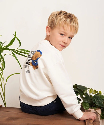 TNF Kids Glen Stripe L/S Sweatshirt - HLY &amp; CHOCCICO