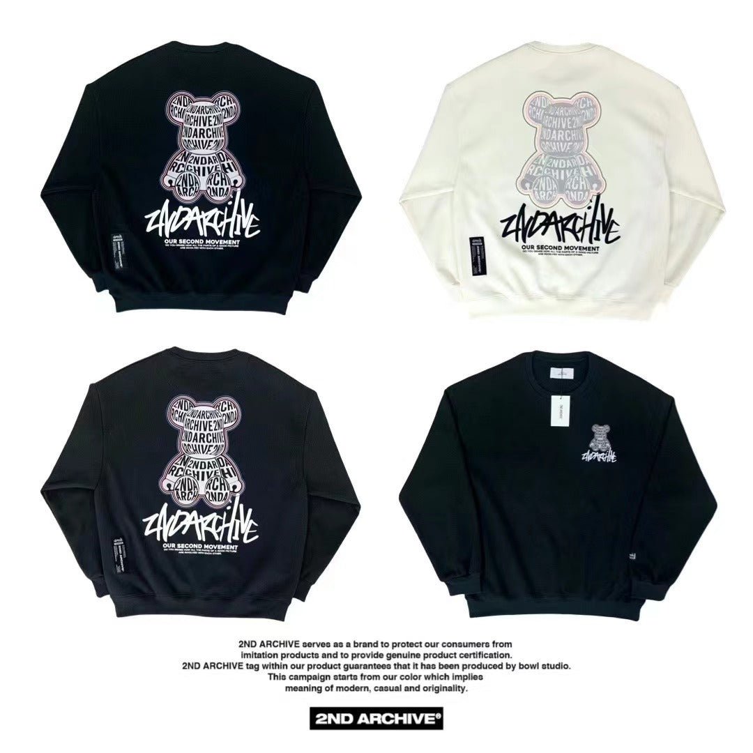 韓國直送🇰🇷 2ND ARCHIVE Alphabet Bear  Hoodies - HLY &amp; CHOCCICO