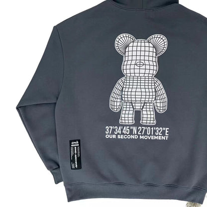 韓國直送🇰🇷 2ND ARCHIVE Lightning Checkered Bear Hoodies - HLY &amp; CHOCCICO