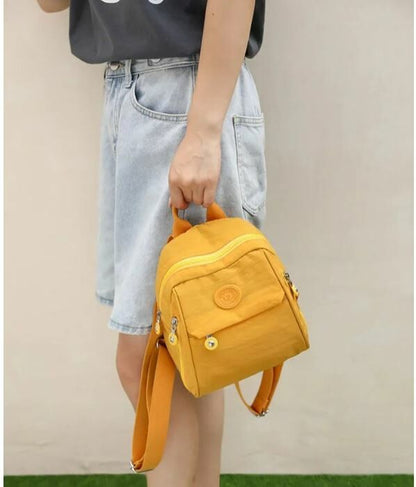 日系小清新純色雙肩小背包 *粉色,藍綠 缺貨* - HLY & CHOCCICO