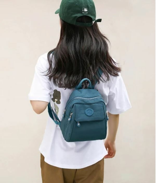 日系小清新純色雙肩小背包 *粉色,藍綠 缺貨* - HLY &amp; CHOCCICO