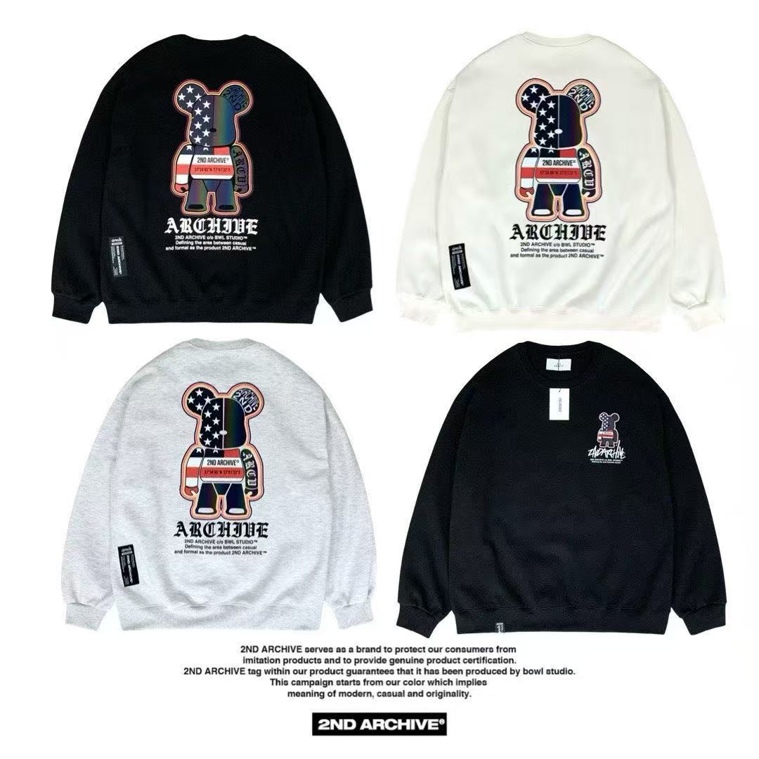 韓國直送🇰🇷 2ND ARCHIVE American Scotch Teddy Bear Sweatshirt HLY &amp; CHOCCICO