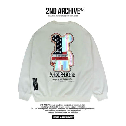 韓國直送🇰🇷 2ND ARCHIVE American Scotch Teddy Bear Sweatshirt HLY &amp; CHOCCICO