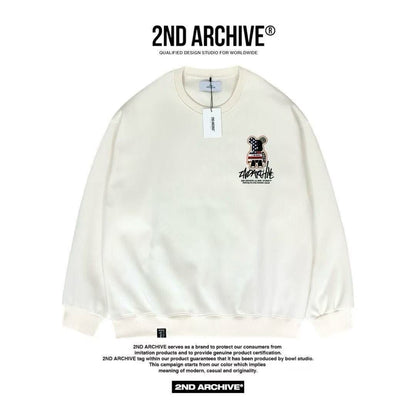 韓國直送🇰🇷 2ND ARCHIVE American Scotch Teddy Bear Sweatshirt HLY &amp; CHOCCICO