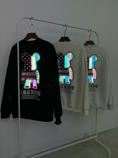 韓國直送🇰🇷 2ND ARCHIVE American Scotch Teddy Bear Sweatshirt HLY &amp; CHOCCICO