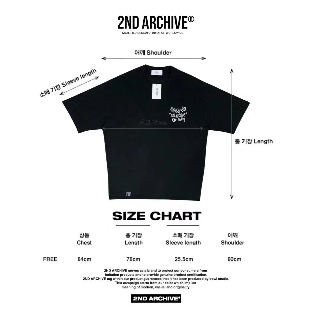 韓國直送🇰🇷 2ND ARCHIVE Art Bear Tee - 4 Color - HLY &amp; CHOCCICO