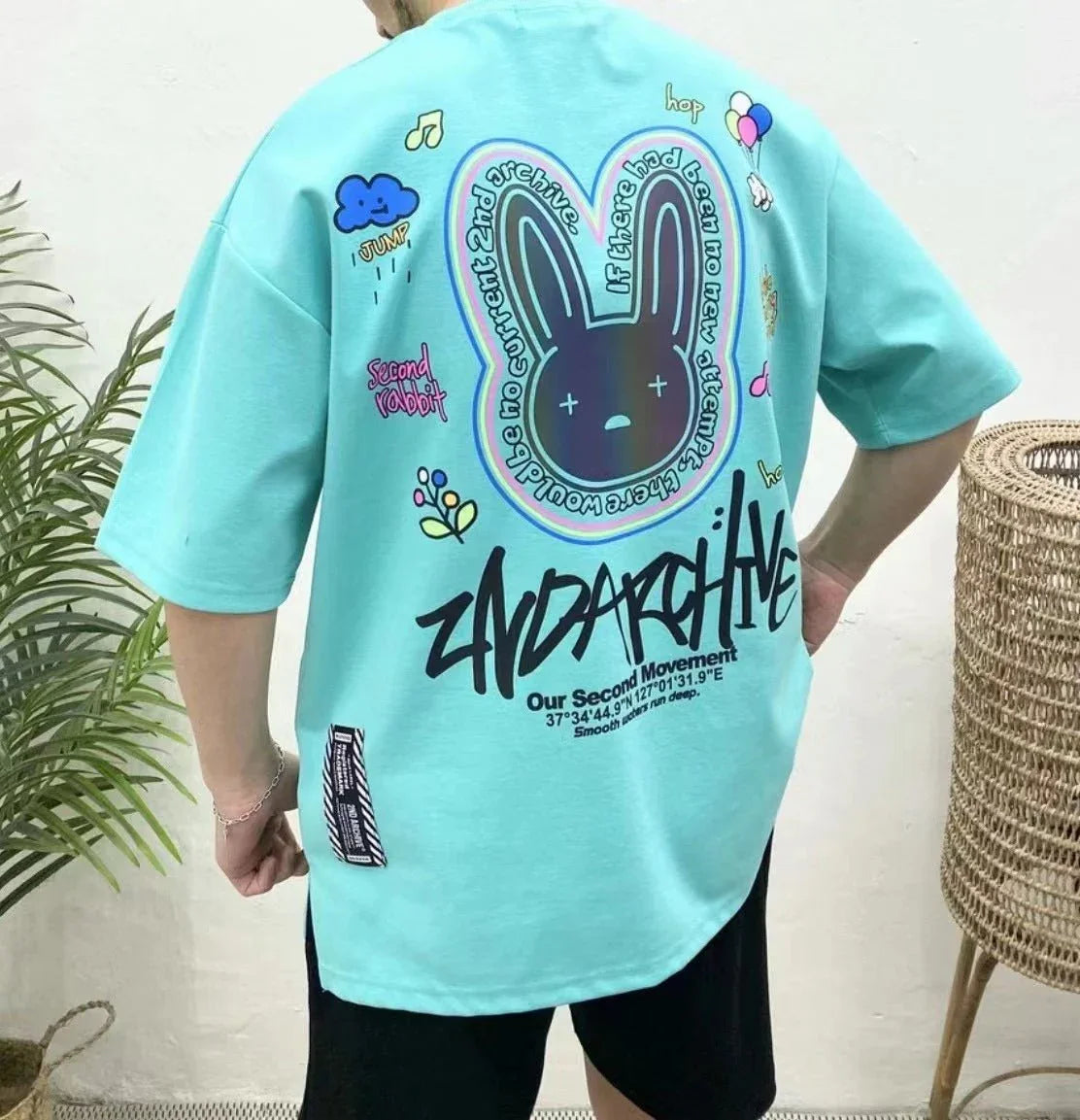 韓國直送🇰🇷 2ND ARCHIVE Balloon Scotch Rabbit Tee- 4 Color - HLY &amp; CHOCCICO