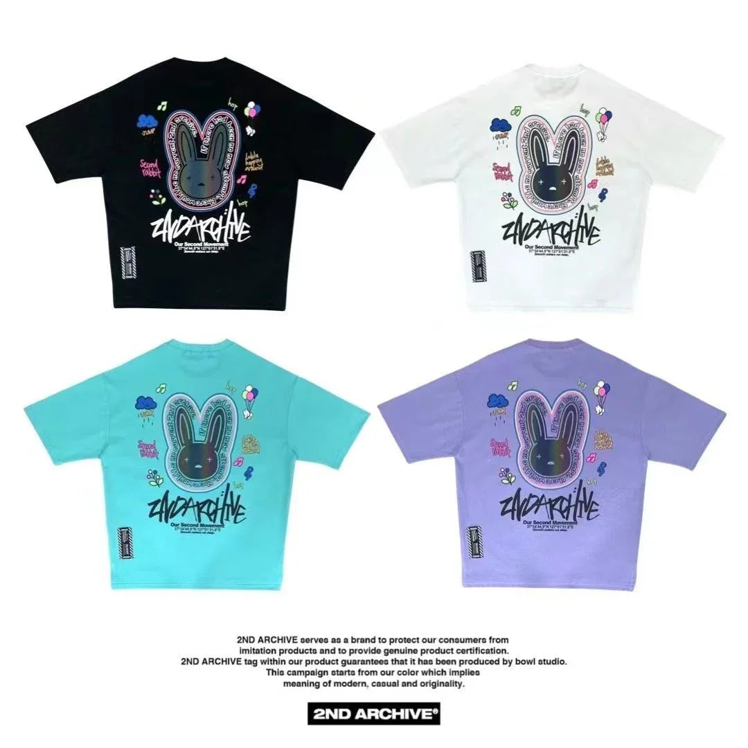 韓國直送🇰🇷 2ND ARCHIVE Balloon Scotch Rabbit Tee- 4 Color - HLY &amp; CHOCCICO