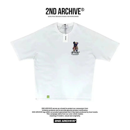 韓國直送🇰🇷 2ND ARCHIVE Bear flower T-shirt - 4 Color - HLY &amp; CHOCCICO
