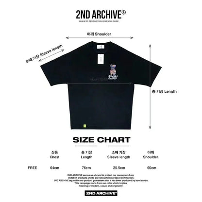 韓國直送🇰🇷 2ND ARCHIVE Bear flower T-shirt - 4 Color - HLY &amp; CHOCCICO