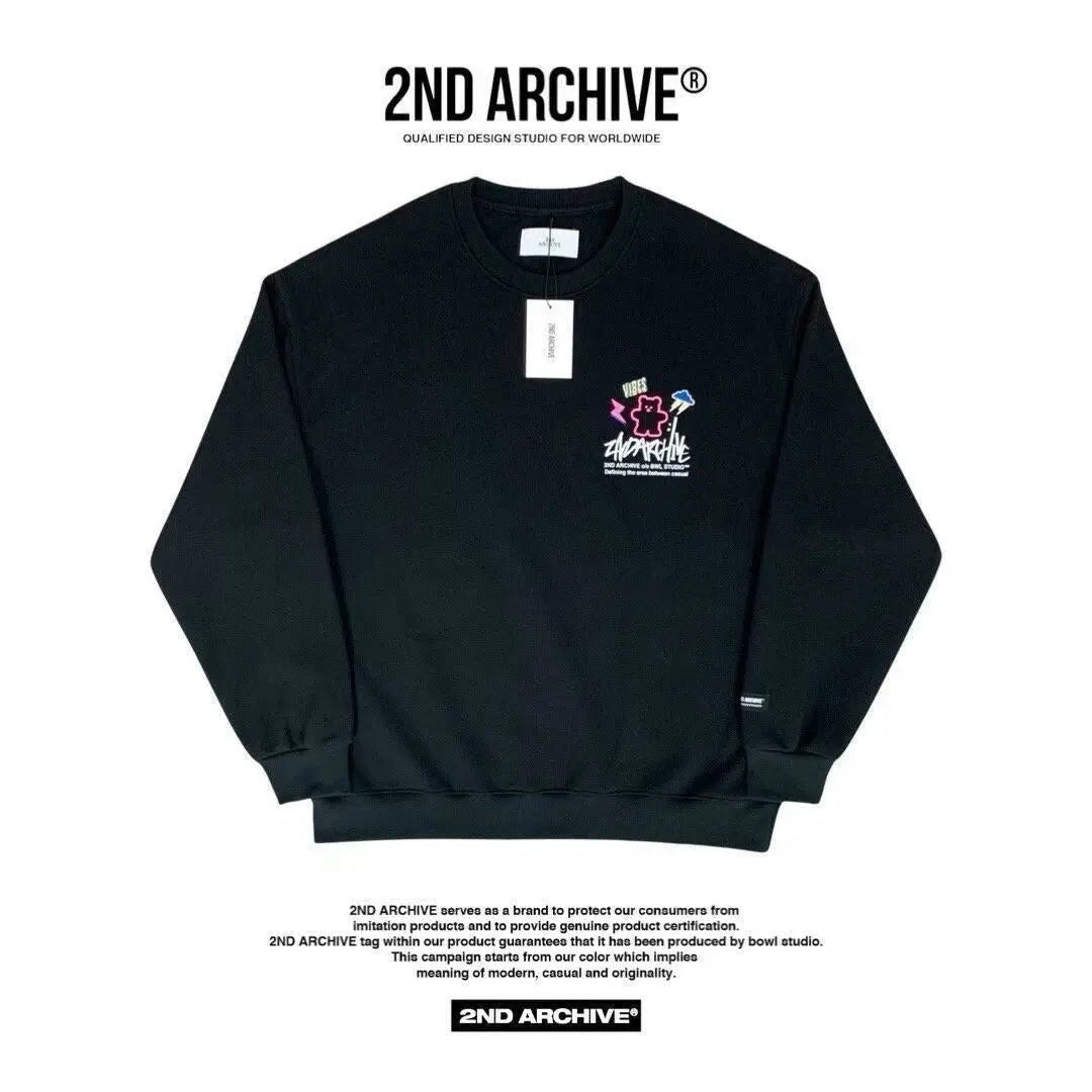 韓國直送🇰🇷 2ND ARCHIVE Bear Sweatshirt - HLY &amp; CHOCCICO