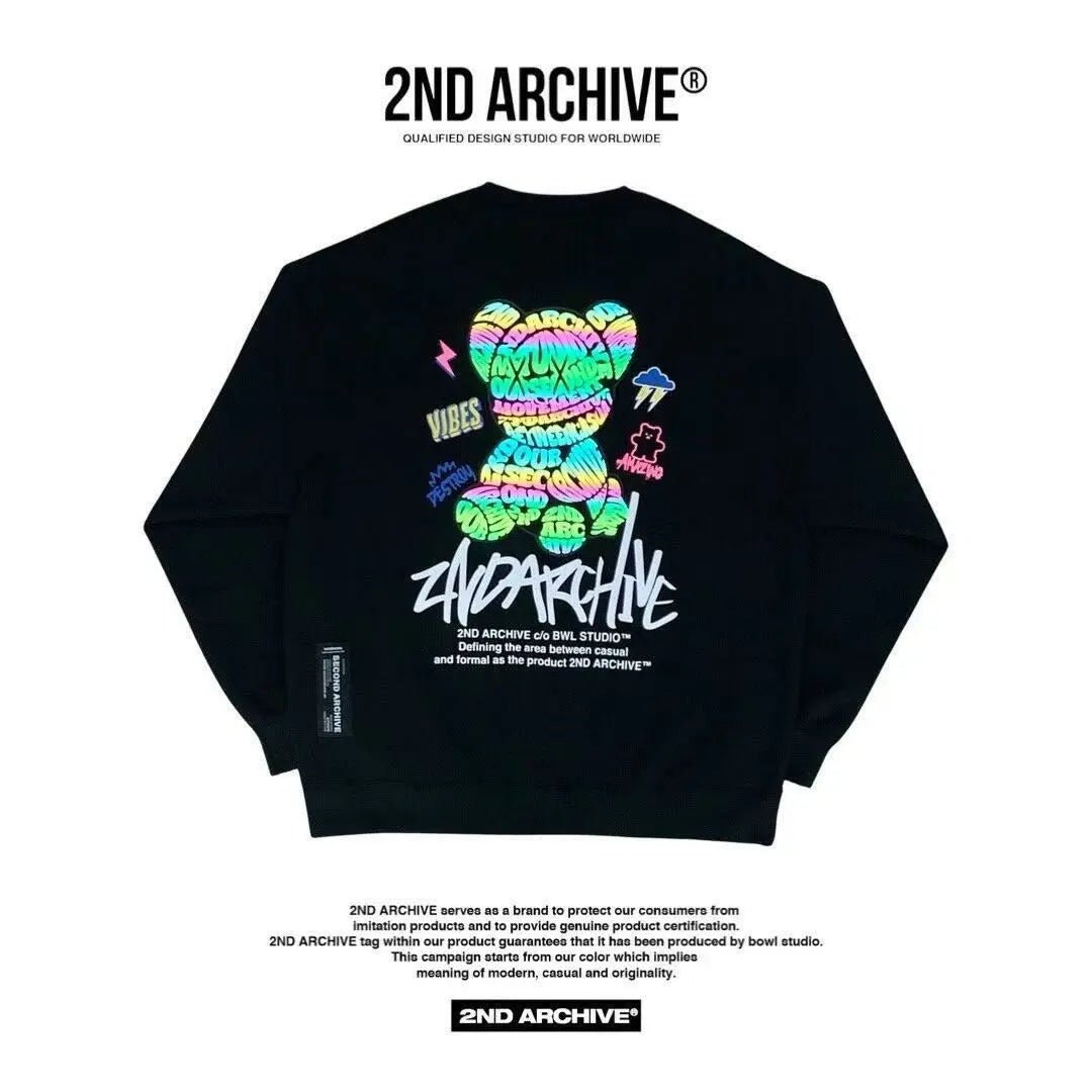 韓國直送🇰🇷 2ND ARCHIVE Bear Sweatshirt - HLY &amp; CHOCCICO