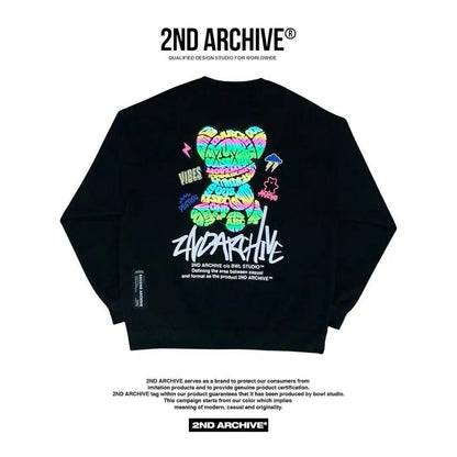 韓國直送🇰🇷 2ND ARCHIVE Bear Sweatshirt - HLY &amp; CHOCCICO