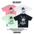 Cute teddy bear graphic tee shirts in black, pink, white, and mint green from 2ND ARCHIVE.
