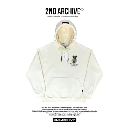 韓國直送🇰🇷 2ND ARCHIVE Camo Bear Scotch Fleece Hoodie - HLY &amp; CHOCCICO