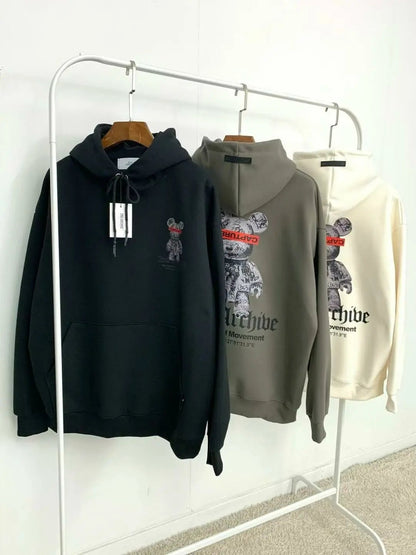 韓國直送🇰🇷 2ND ARCHIVE Captured Bear Hoodies - HLY &amp; CHOCCICO