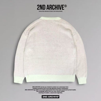 韓國直送2nd ARCHIVE Cursive Logo Angora Knit - HLY &amp; CHOCCICO