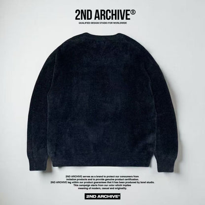 韓國直送2nd ARCHIVE Cursive Logo Angora Knit - HLY &amp; CHOCCICO