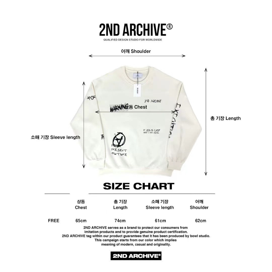 韓國直送🇰🇷 2ND ARCHIVE Danger Sweatshirt - HLY &amp; CHOCCICO