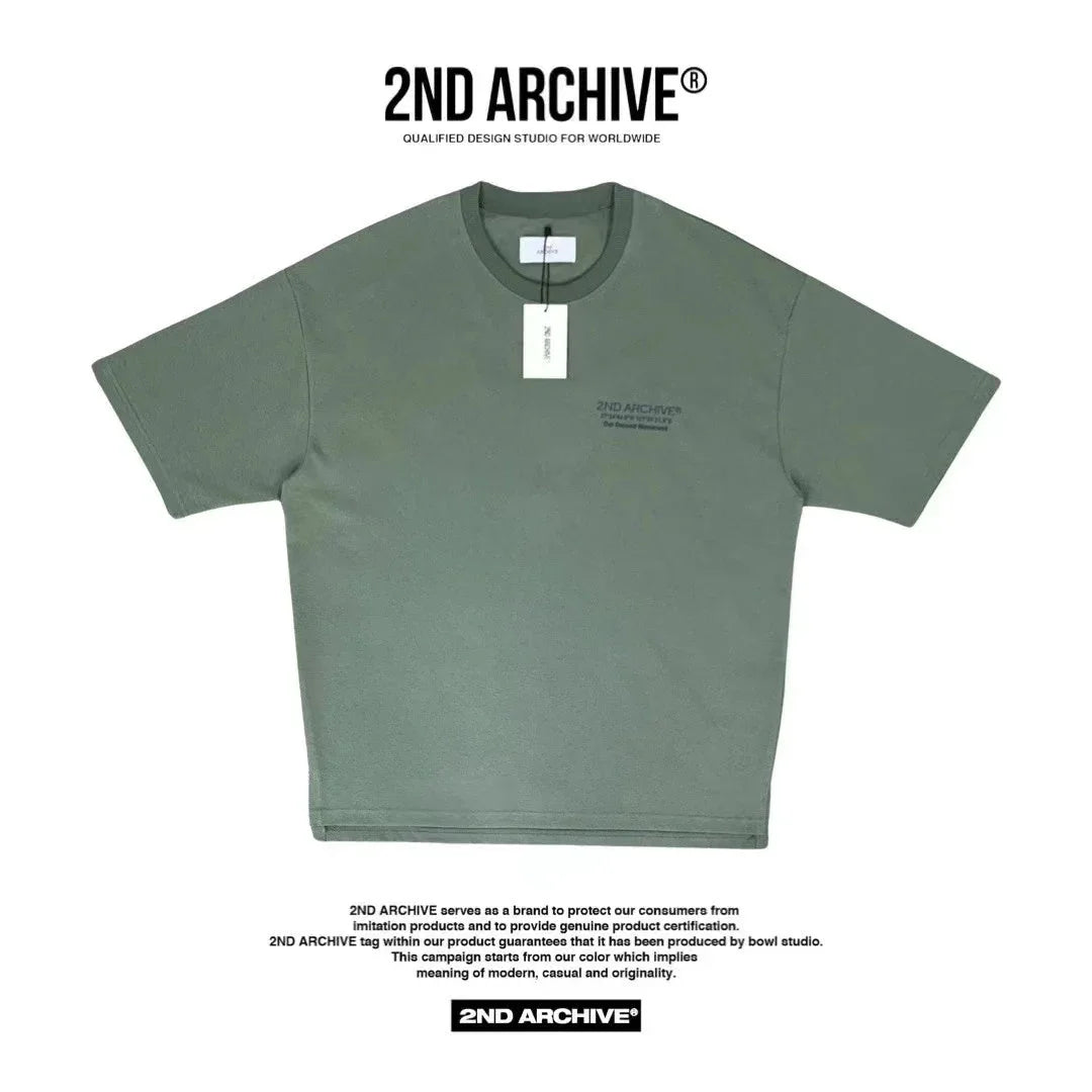 韓國直送🇰🇷 2ND ARCHIVE Embroidered LogoT-shirt- 3 Color - HLY &amp; CHOCCICO