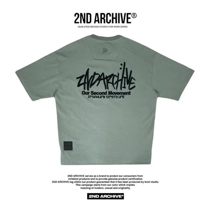 韓國直送🇰🇷 2ND ARCHIVE Embroidered LogoT-shirt- 3 Color - HLY &amp; CHOCCICO
