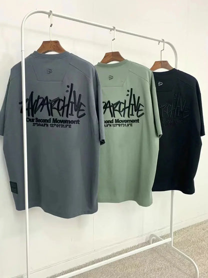 韓國直送🇰🇷 2ND ARCHIVE Embroidered LogoT-shirt- 3 Color - HLY &amp; CHOCCICO