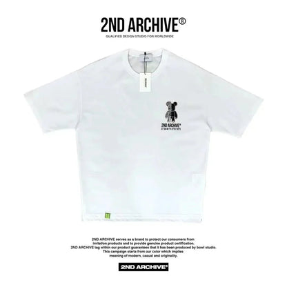 韓國直送🇰🇷 2ND ARCHIVE Half Bear  T-shirt - 4 Color - HLY &amp; CHOCCICO