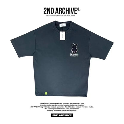 韓國直送🇰🇷 2ND ARCHIVE Half Bear  T-shirt - 4 Color - HLY &amp; CHOCCICO