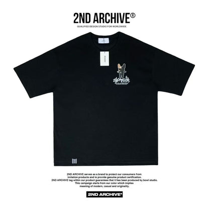 🇰🇷韓國直送🇰🇷 2ND ARCHIVE Half Buldog Scotch Short Tee HLY &amp; CHOCCICO