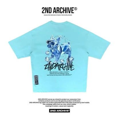 韓國直送 2ND ARCHIVE Ice bulldogr  T-shirt - 4 Color - HLY &amp; CHOCCICO