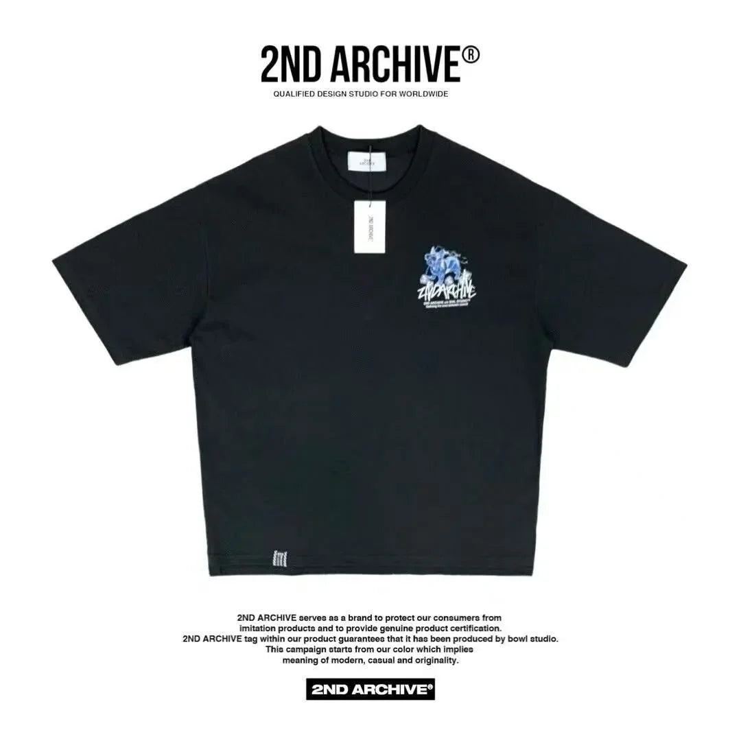韓國直送 2ND ARCHIVE Ice bulldogr  T-shirt - 4 Color - HLY &amp; CHOCCICO