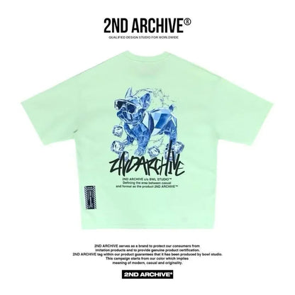 韓國直送 2ND ARCHIVE Ice bulldogr  T-shirt - 4 Color - HLY &amp; CHOCCICO