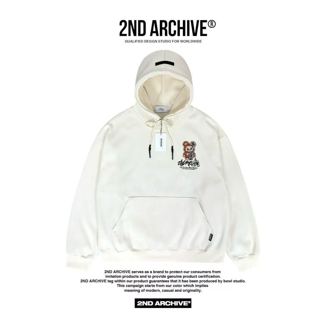 韓國直送2nd ARCHIVE Leopard Scotch Bear Hoodie - HLY &amp; CHOCCICO