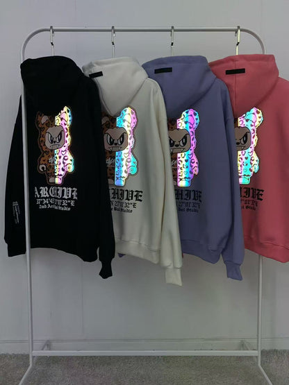 韓國直送2nd ARCHIVE Leopard Scotch Bear Hoodie - HLY &amp; CHOCCICO