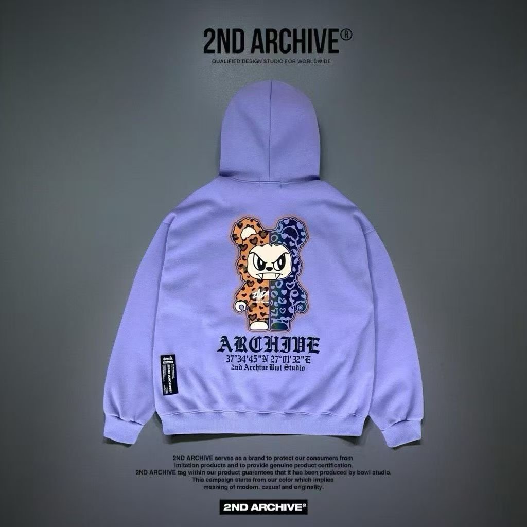 韓國直送2nd ARCHIVE Leopard Scotch Bear Hoodie - HLY &amp; CHOCCICO