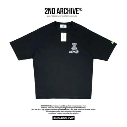 韓國直送🇰🇷 2ND ARCHIVE Lettering 3M Bear T-shirt - 3 Color - HLY &amp; CHOCCICO