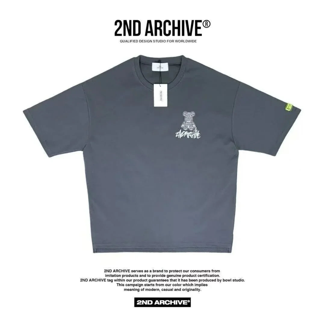 韓國直送🇰🇷 2ND ARCHIVE Lettering 3M Bear T-shirt - 3 Color - HLY &amp; CHOCCICO