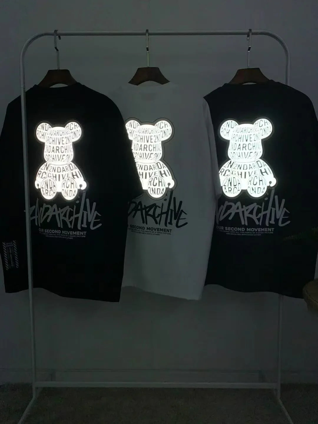 韓國直送🇰🇷 2ND ARCHIVE Lettering 3M Bear T-shirt - 3 Color - HLY &amp; CHOCCICO