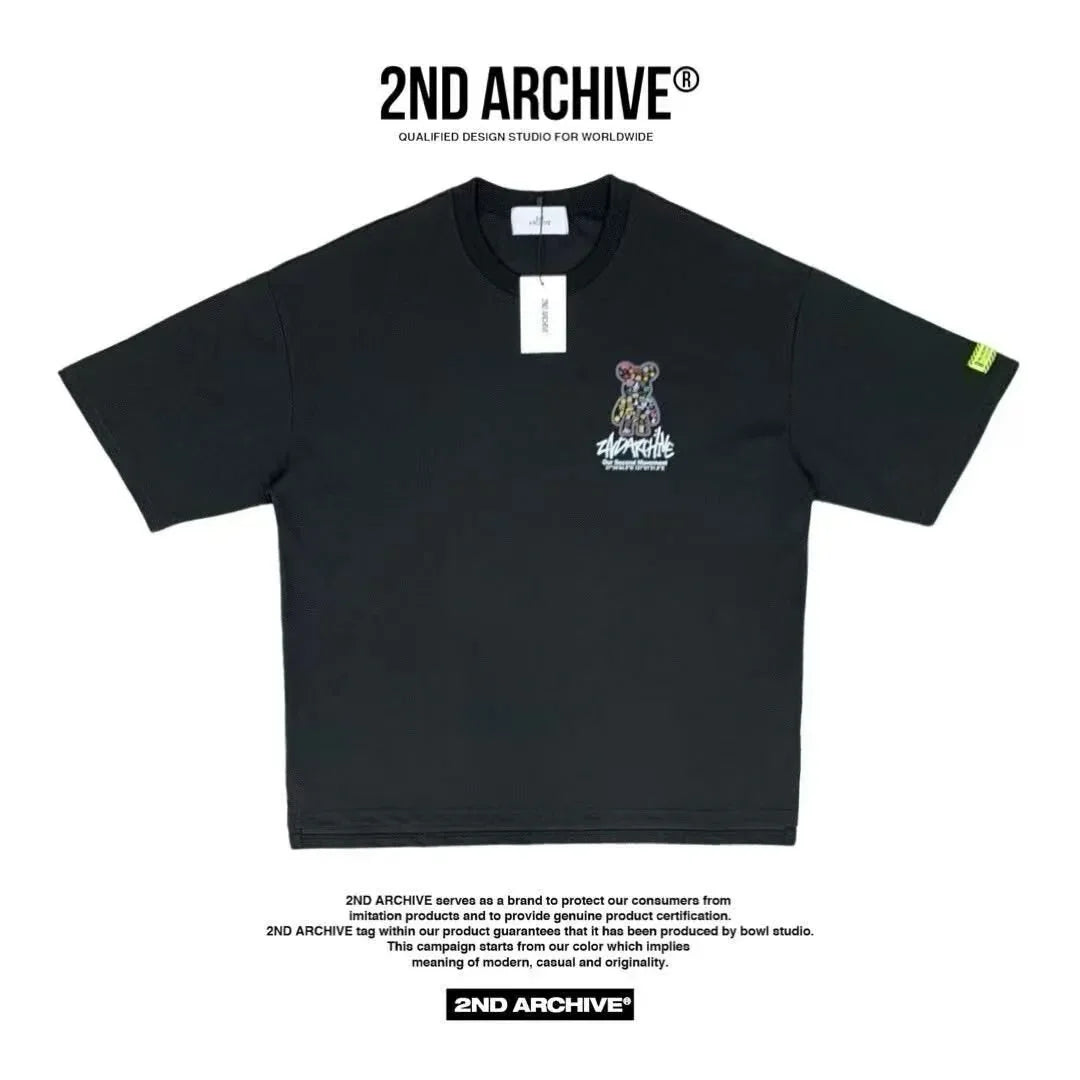 韓國直送 2ND ARCHIVE Life  Bear  T-shirt - 4 Color - HLY &amp; CHOCCICO