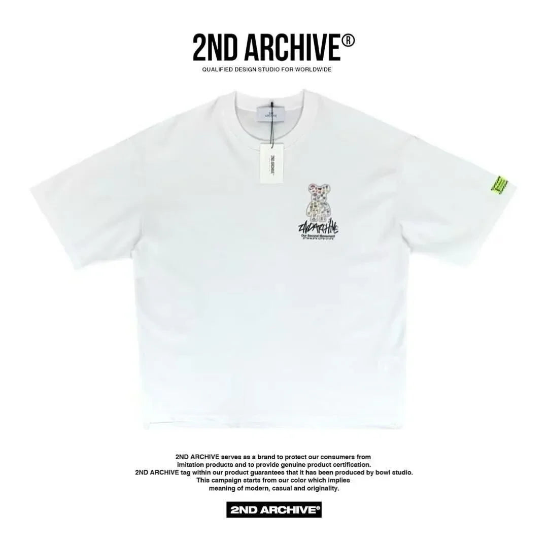 韓國直送 2ND ARCHIVE Life  Bear  T-shirt - 4 Color - HLY &amp; CHOCCICO