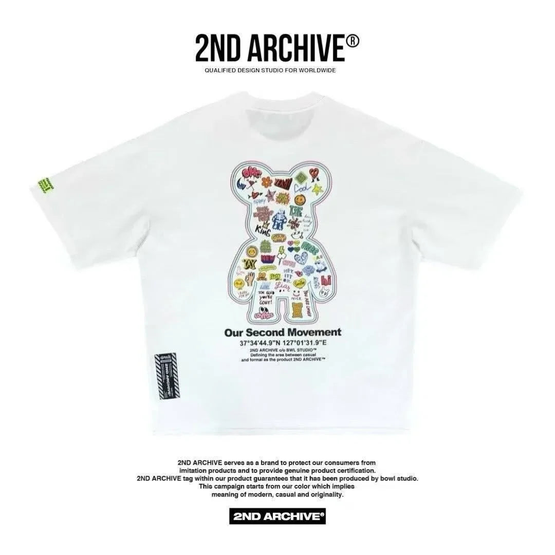 韓國直送 2ND ARCHIVE Life  Bear  T-shirt - 4 Color - HLY &amp; CHOCCICO
