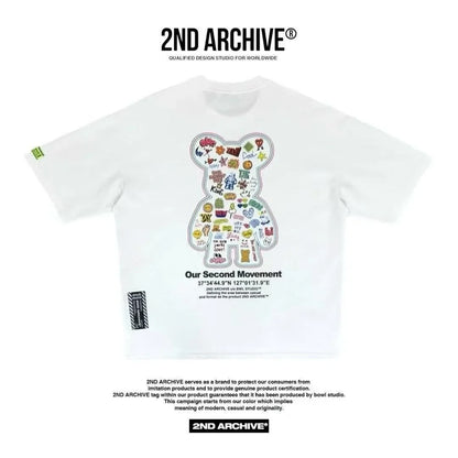 韓國直送 2ND ARCHIVE Life  Bear  T-shirt - 4 Color - HLY &amp; CHOCCICO